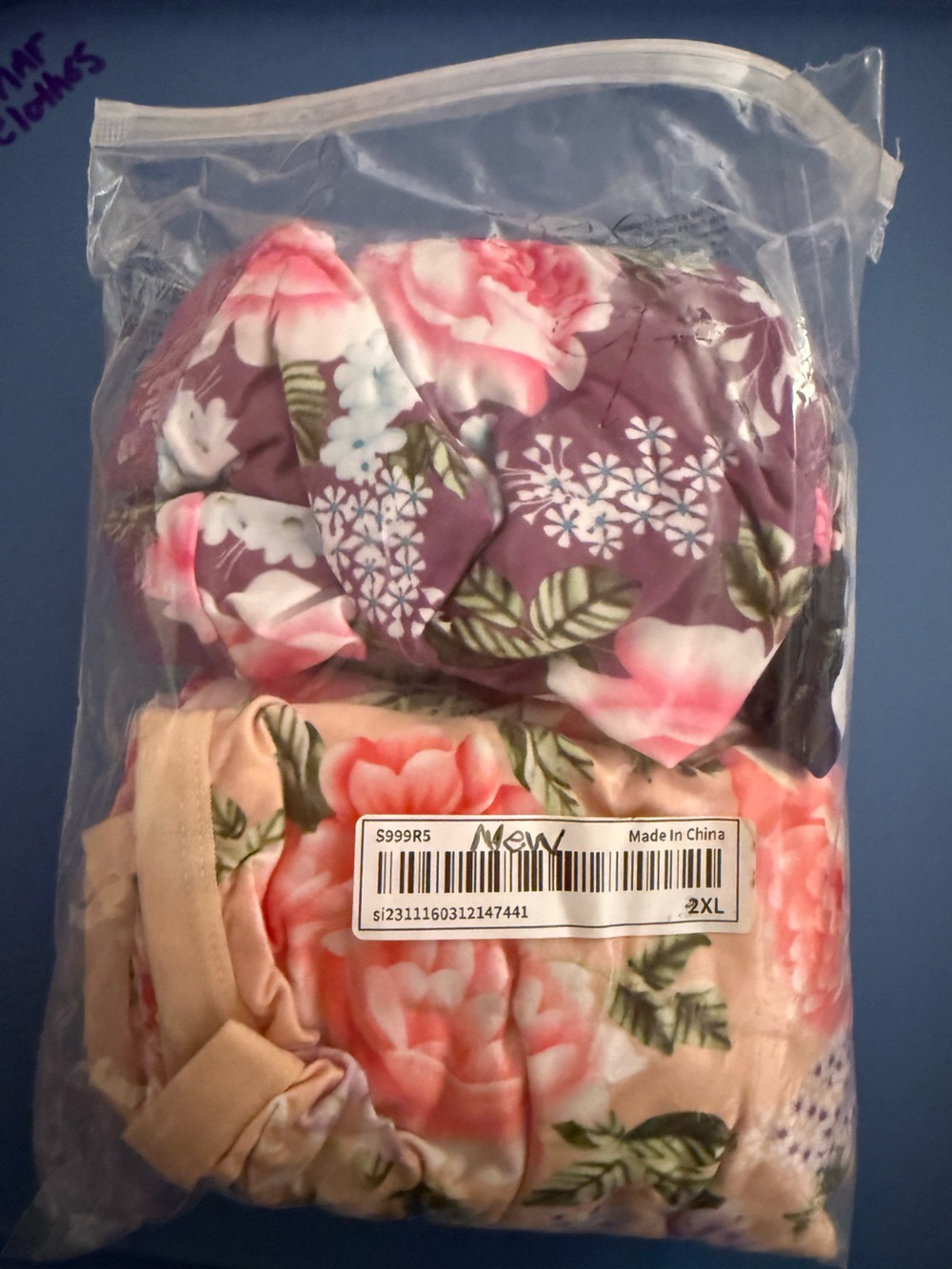 SHEIN 5 Pair Floral Quilted Slippers - Purple & Pink